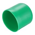 uxcell 20pcs Rubber End Caps 45mm(1 3/4") ID Vinyl PVC Round Tube Bolt Cap Cover Screw Thread Protectors Dark Green
