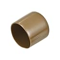 uxcell 20pcs Rubber End Caps 47mm(1 7/8") ID Vinyl PVC Round Tube Bolt Cap Cover Screw Thread Protectors Light Brown
