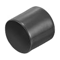 uxcell 20pcs Rubber End Caps 47mm(1 7/8") ID Vinyl Round Tube Bolt Cap Cover Thread Protectors Dark Grey