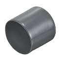 uxcell 20pcs Rubber End Caps 48mm ID Vinyl Round Tube Bolt Cap Cover Thread Protectors Dark Grey