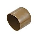 uxcell 20pcs Rubber End Caps 48mm(1 7/8") ID Vinyl PVC Round Tube Bolt Cap Cover Screw Thread Protectors Light Brown