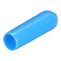 uxcell 20pcs Rubber End Caps 4mm(0.2") ID Vinyl PVC Round Tube Bolt Cap Cover Screw Thread Protectors,Light Blue