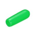 uxcell 20pcs Rubber End Caps 4mm ID Vinyl PVC Round Tube Bolt Cap Cover Screw Thread Protectors Green