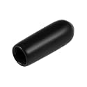 uxcell 20pcs Rubber End Caps 4mm ID Vinyl Round Tube Bolt Cap Cover Thread Protectors Black
