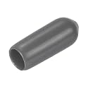 uxcell 20pcs Rubber End Caps 4mm ID Vinyl PVC Round Tube Bolt Cap Cover Screw Thread Protectors Dark Grey