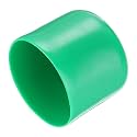 uxcell 20pcs Rubber End Caps 50mm(2 Inch) ID Vinyl PVC Round Tube Bolt Cap Cover Screw Thread Protectors Dark Green