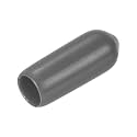uxcell 20pcs Rubber End Caps 5mm(3/16") ID Vinyl PVC Round Tube Bolt Cap Cover Screw Thread Protectors Dark Grey