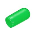 uxcell 20pcs Rubber End Caps 6mm(1/4") ID Vinyl PVC Round Tube Bolt Cap Cover Screw Thread Protectors Green
