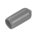 uxcell 20pcs Rubber End Caps 6mm(1/4") ID Vinyl PVC Round Tube Bolt Cap Cover Screw Thread Protectors Dark Grey