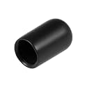 uxcell 20pcs Rubber End Caps 7.5mm ID Vinyl Round Tube Bolt Cap Cover Thread Protectors Black