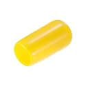 uxcell 20pcs Rubber End Caps 7mm ID Vinyl PVC Round Tube Bolt Cap Cover Screw Thread Protectors Yellow