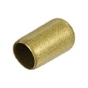 uxcell 20pcs Rubber End Caps 8.5mm ID Vinyl Round Tube Bolt Cap Cover Thread Protectors Gold