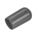 uxcell 20pcs Rubber End Caps 8mm ID Vinyl PVC Round Tube Bolt Cap Cover Screw Thread Protectors Dark Grey