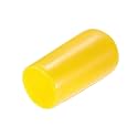 uxcell 20pcs Rubber End Caps 9.5mm(3/8") ID Vinyl PVC Round Tube Bolt Cap Cover Screw Thread Protectors Yellow