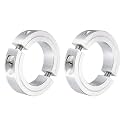 uxcell 2Pcs Double Split Clamp-On Shaft Collar 1-7/8" Bore, Aluminum Alloy
