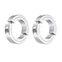 uxcell 2Pcs Double Split Clamp-On Shaft Collar 1-3/4" Bore, Aluminum Alloy