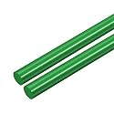 uxcell 2pcs Plastic Round Rod 1/2 Inch Dia 20 Inch Length Green (POM) Polyoxymethylene Rods Engineering Plastic Round Bars(12mm)