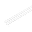 uxcell 2pcs Plastic Round Rod 1/8 inch Dia 20 inch Length White (POM) Polyoxymethylene Rods Engineering Plastic Round Bars(3mm)