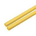 uxcell 2pcs Plastic Round Rod 1/4 Inch Dia 20 Inch Length Yellow (POM) Polyoxymethylene Rods Engineering Plastic Round Bars(6mm)