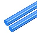 uxcell 2pcs Plastic Round Rod 13/16 Inch Dia 20 Inch Length Blue (POM) Polyoxymethylene Rods Engineering Plastic Round Bars(20.5mm)
