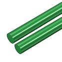 uxcell 2pcs Plastic Round Rod 13/16 Inch Dia 20 Inch Length Green (POM) Polyoxymethylene Rods Engineering Plastic Round Bars(20.5mm)