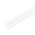 uxcell 2pcs Plastic Round Rod 3/16 Inch Dia 20 Inch Length White (POM) Polyoxymethylene Rods Engineering Plastic Round Bars(5mm)
