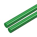 uxcell 2pcs Plastic Round Rod 5/8 Inch Dia 20 Inch Length Green (POM) Polyoxymethylene Rods Engineering Plastic Round Bars(15mm)