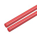 uxcell 2pcs Plastic Round Rod 5/16 Inch Dia 20 Inch Length Red (POM) Polyoxymethylene Rods Engineering Plastic Round Bars(8mm)