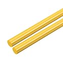 uxcell 2pcs Plastic Round Rod 5/16 Inch Dia 20 Inch Length Yellow (POM) Polyoxymethylene Rods Engineering Plastic Round Bars(8mm)