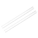 uxcell 2pcs Rigid Round Clear Tubing 13mm(1/2") ID x 16mm(5/8") OD x 1Ft(305mm) Length Plastic Tube