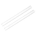 uxcell Rigid Round Clear Tubing 15mm ID x 18mm OD x 1Ft Length 2PCS