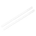 uxcell 2pcs Rigid Round Clear Tubing 7mm(1/4") ID x 10mm(2/5") OD x 1Ft(305mm) Length Plastic Tube