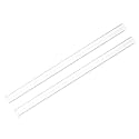 uxcell 2pcs Rigid Round Clear Tubing 11mm(7/16") ID x 14mm(5/9") OD x 1Ft(305mm) Length Plastic Tube
