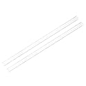 uxcell 2pcs Rigid Round Clear Tubing 8mm(5/16") ID x 11mm(7/16") OD x 1Ft(305mm) Length Plastic Tube