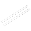 uxcell 2pcs Rigid Round Clear Tubing 12mm(4/9") ID x 15mm(9/16") OD x 1Ft(305mm) Length Plastic Tube