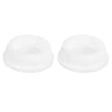 uxcell 2Pcs White Plug Holes, Waterproof Rubber Button Plug for 43mm / 1.69" Hole