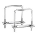 uxcell 2Sets 304 Stainless Steel Square U-Bolts, 2.44" (62mm) Inner Width 3.54" (90mm) Length M8 with Nuts, Frame Plate, Gasket for Automobiles Trailer, Ski Boat, Fishing Boat, Pipelines