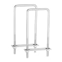 uxcell 2Sets 304 Stainless Steel Square U-Bolts, 2.83" (72mm) Inner Width 7.09" (180mm) Length M8 with Nuts, Frame Plate, Gasket for Automobiles Trailer, Ski Boat, Fishing Boat, Pipelines
