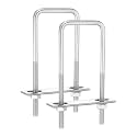 uxcell 2Sets 304 Stainless Steel Square U-Bolts, 2.05" (52mm) Inner Width 5.12" (130mm) Length M8 with Nuts, Frame Plate, Gasket for Automobiles Trailer, Ski Boat, Fishing Boat, Pipelines
