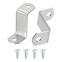 uxcell 30Pcs 1" Offset Canvas Clips, Picture Framing Mirror Clips Z Shape