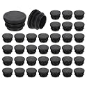 uxcell Round Plastic Plug,25mm(0.98") OD Furniture Leg Pipe Insert 36Pcs