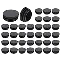 uxcell Round Plastic Plug,38mm(1.5") OD Furniture Leg Pipe Insert 36Pcs