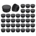 uxcell Round Plastic Plug,22mm(0.87") OD Furniture Leg Pipe Insert 36Pcs