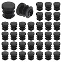 uxcell Round Plastic Plug,12mm(0.47") OD Furniture Leg Pipe Insert 36Pcs