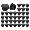 uxcell Round Plastic Plug,30mm(1.18") OD Furniture Leg Pipe Insert 36Pcs