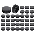 uxcell Round Plastic Plug,42mm(1.65") OD Furniture Leg Pipe Insert 36Pcs