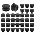 uxcell Round Plastic Plug,20mm(0.79") OD Furniture Leg Pipe Insert 36Pcs