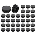 uxcell Round Plastic Plug,40mm(1.57") OD Furniture Leg Pipe Insert 36Pcs