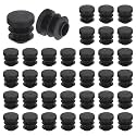 uxcell Round Plastic Plug,14mm(0.55") OD Furniture Leg Pipe Insert 36Pcs
