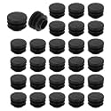 uxcell Round Plastic Plug,16mm(0.63") OD Furniture Leg Pipe Insert 38Pcs